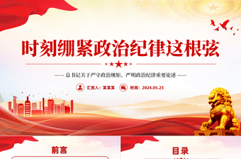 2025严明政治纪律严守政治规矩党课ppt课件