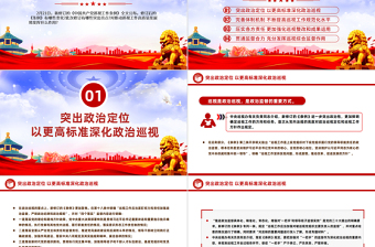 简洁风2024《中国共产党巡视工作条例》亮点解读PPT下载
