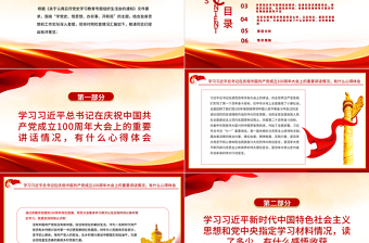红色经典大气党政风驻村第一书记党史学习教育专题组织生活会对照检查材料专题党课PPT课件