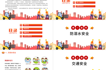 优质卡通精美2024年小学安全生产月主题班会PPT课件