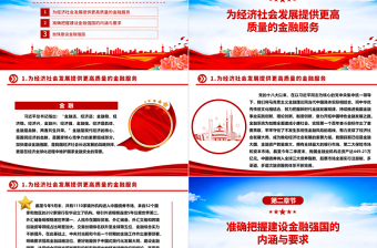 优质金融强国建设更需金融的高质量发展ppt精美大气学习习近平新时代经济发展思想专题党课教育课件