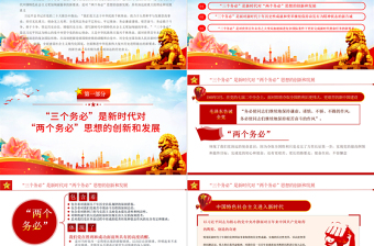 深刻认识和把握“三个务必”的重大历史意义PPT大气风党员干部学习解读党的二十大报告精神专题党建党课课件模板