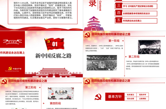 红色创意作风建设永远在路上党员干部培训PPT模板