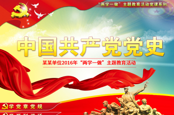 大气简洁中国共产党党史课件