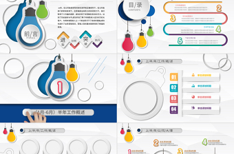 精品通用创意年中总结个人工作总结工作汇报商务总结