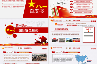 优秀原创新时代的中国国防白皮书部队军队军事政治-版权可商用-含讲稿