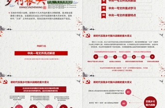 红色质感202X中央一号文件乡村振兴这么干PPT精讲党课ppt课件