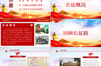 红色质感弘扬长征精神奋力走好新时代长征路