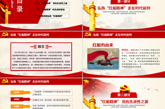红色党建风弘扬红船精神