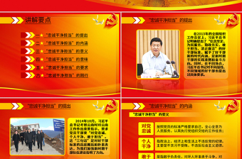 红色精美领导干部践行忠诚干净担当讲座PPT