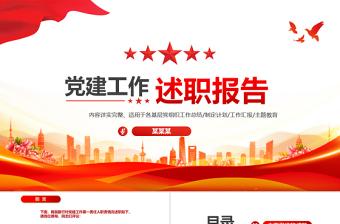 简洁实用基层党支部书记党员干部党建工作述职报告