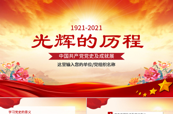 红色经典光辉的历程中国共产党党史党员党课PPT