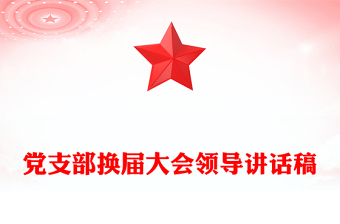 全新党支部换届大会领导讲话稿