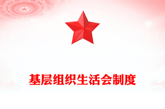 精选基层组织生活会制度