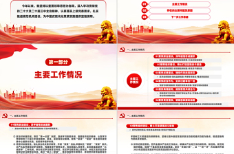 2025年党委书记度抓基层党建工作报告PPT模板