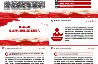 红色党政风强化纪律观念锤炼优良作风廉政教育微党课PPT课件