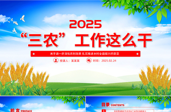 大气精美中央一号文件要点速览PPT绿色精美三农工作这么干党课课件
