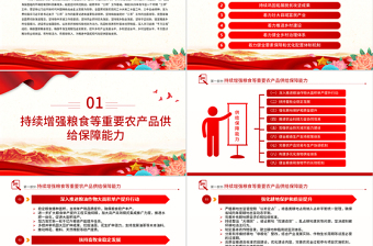 大气精美中央一号文件PPT关于进一步深化农村改革扎实推进乡村全面振兴的意见学习课件