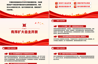简洁大气2025年稳外资行动方案PPT推进高水平对外开放课件