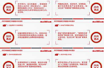 简洁大气政府工作报告20大亮点两会精神学习PPT党课