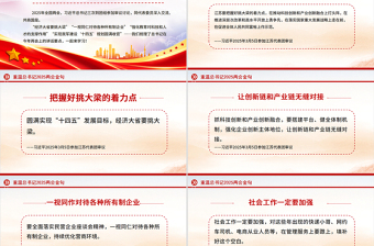红色党政风重温总书记2025两会金句PPT两会精神专题党课
