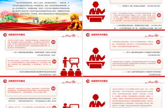 大气精美《习近平关于加强党的作风建设论述摘编》（一）PPT蓝色大气作风建设专题党课课件