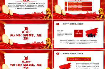 大气精美共产党员的信仰之基与行动指南PPT四个伟大专题课件