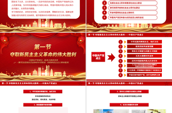 2025中国共产党的百年光辉历程和历史经验PPT建党104周年党课课件