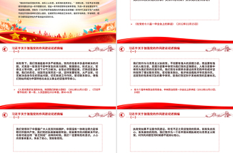 大气精美习近平关于加强党的作风建设论述摘编（一）PPT党课课件