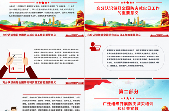 大气时尚512全国防灾减灾日PPT2025排查身边灾害隐患课件下载