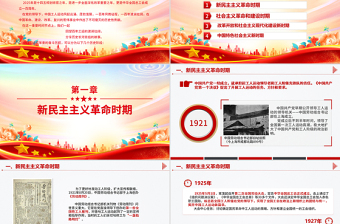 简洁大气庆祝中华全国总工会成立100周年PPT回顾百年工运史汲取奋进力量课件