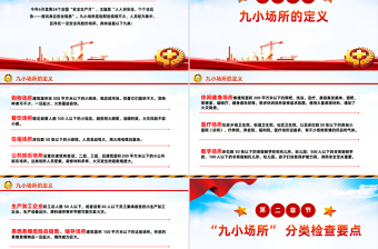 大气精美九小场所消防安全PPT全国安全生产月宣讲课件