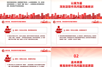 大气精美以案为鉴守初心正风肃纪担使命PPT作风建设微党课