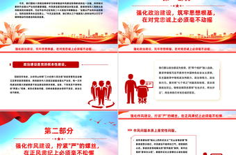大气精美以钉钉子精神推动作风建设向纵深发展PPT党课下载